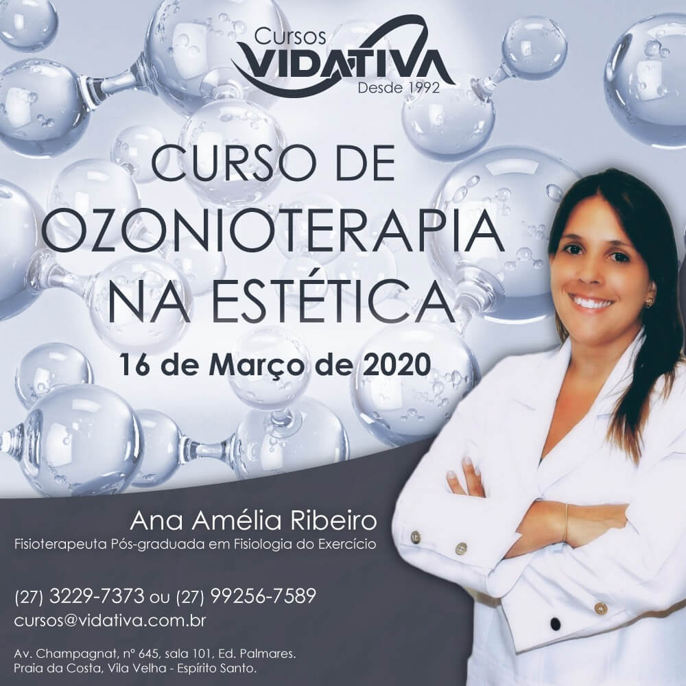 Curso de Ozonioterapia na Est\u00e9tica | Ana Am\u00e9lia | 16 de Mar\u00e7o | Centro ...