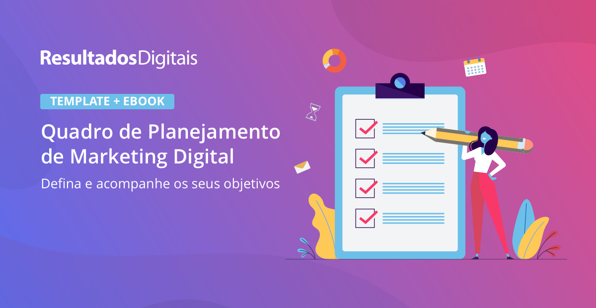 Quadro De Planejamento De Marketing Digital