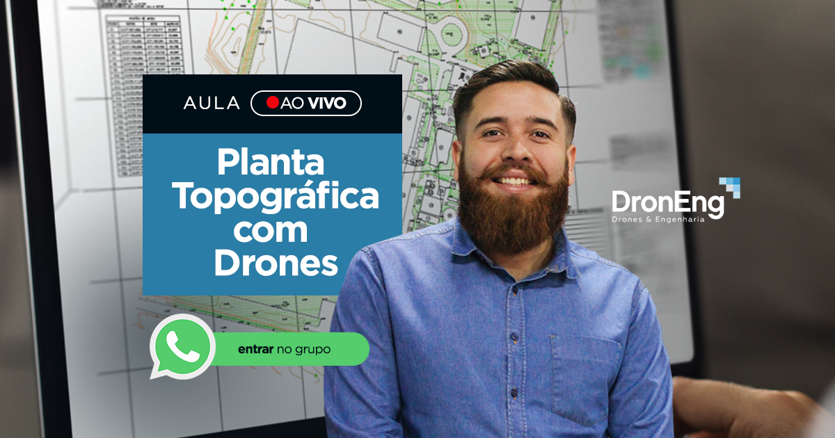 AULA AO VIVO: Planta Topográfica com Drones