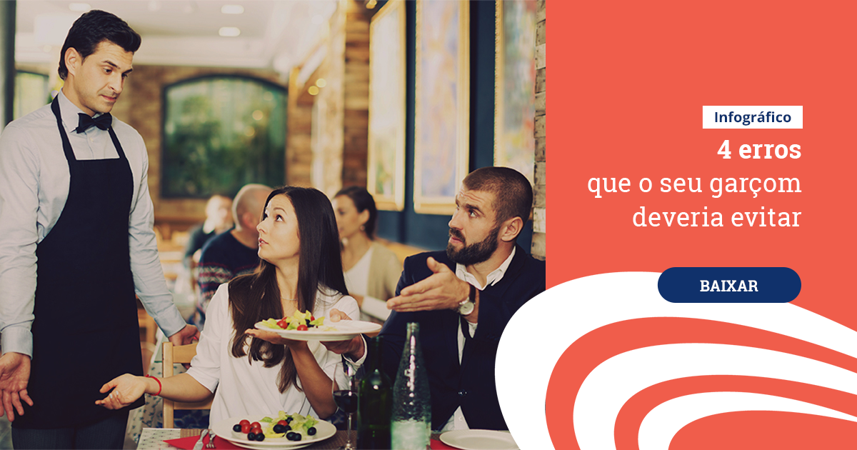 [Material gratuito] 4 erros que o seu garçom deve evitar!
